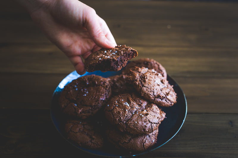 Salted Chocolate Rye Cookies