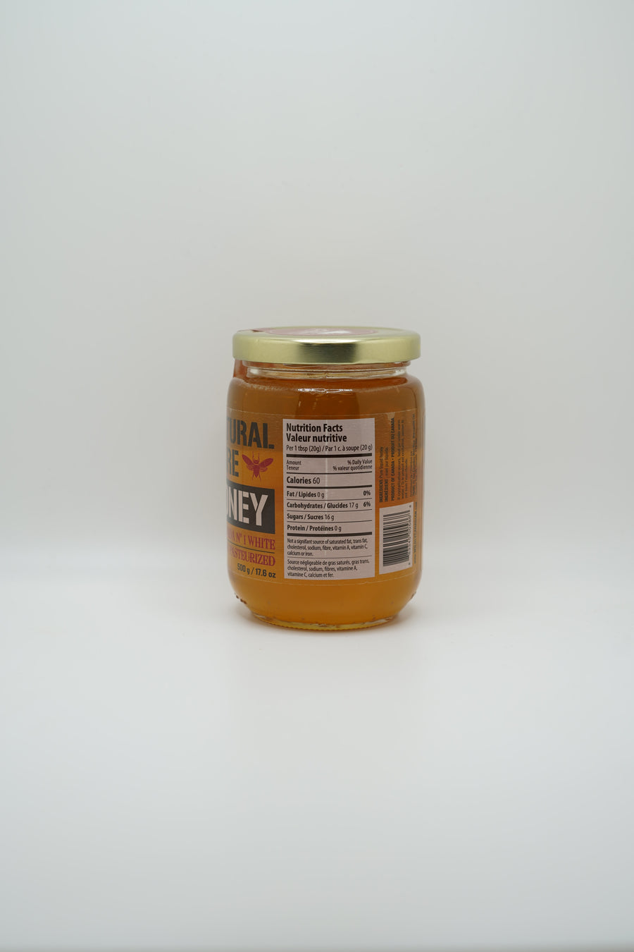 Non-pasteurized Natural Liquid Honey (500g)