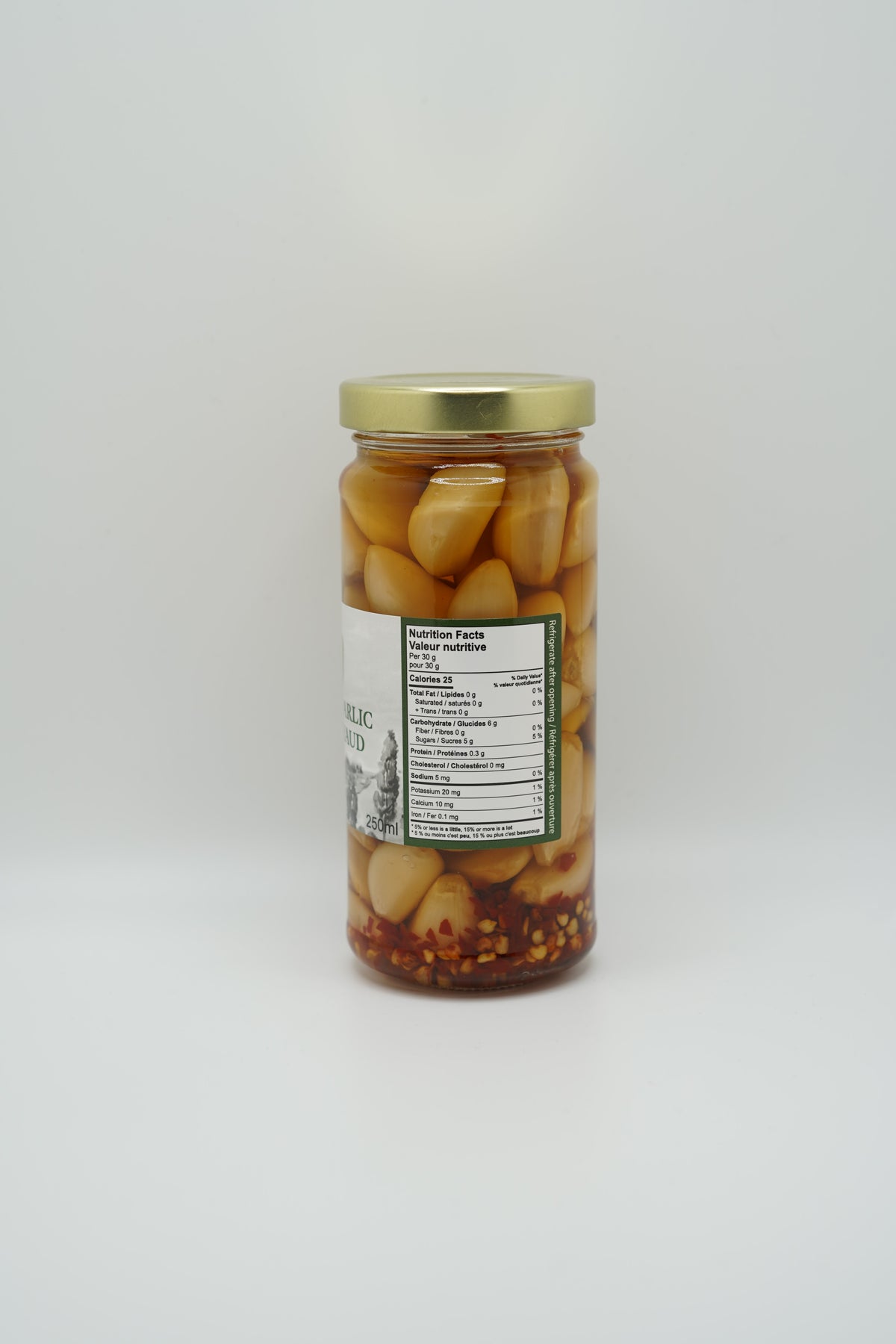 Hot Pickled Garlic