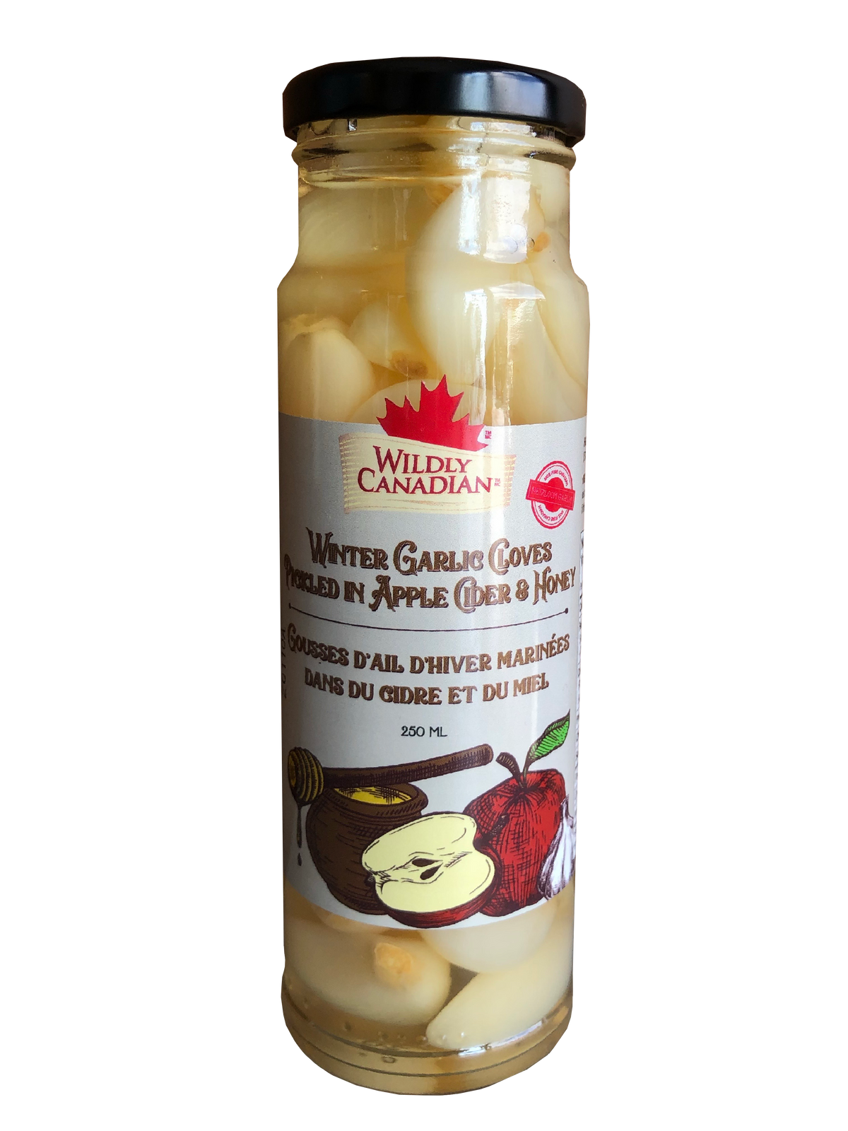 Winter Garlic Cloves Pickled in Apple Cider & Honey