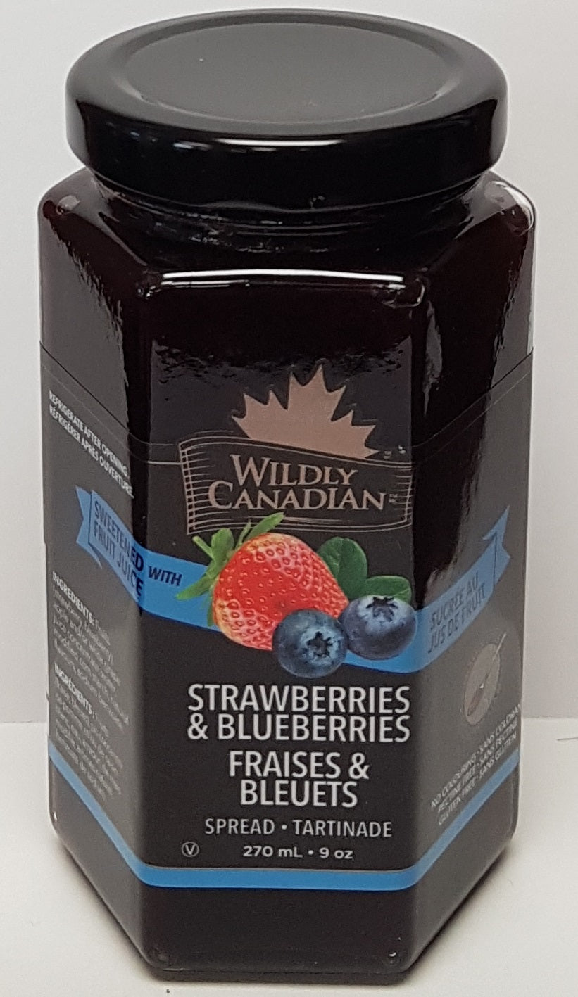 Strawberries & BlueBerries Spread (sweetened with real fruit juice)