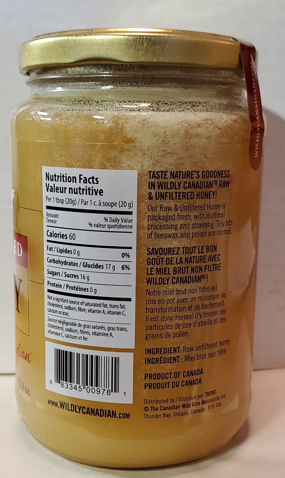 Raw and Unfiltered Honey (500g/1 kg)